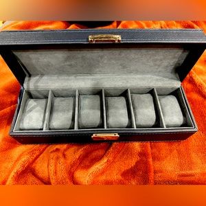Navy Blue 6 watch organizer